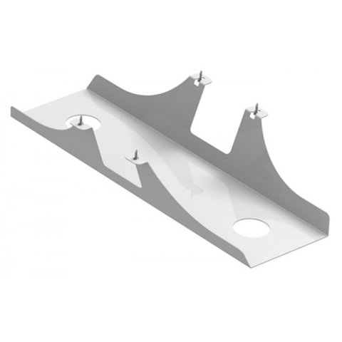 Cable tray for Modulor tables, can be added 110x170x600mm, incl.screws, white aluminium RAL 9006SM