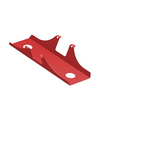 Cable tray for Modulor tables, can be added 110x170x600mm, Pure red, RAL 3028 FS