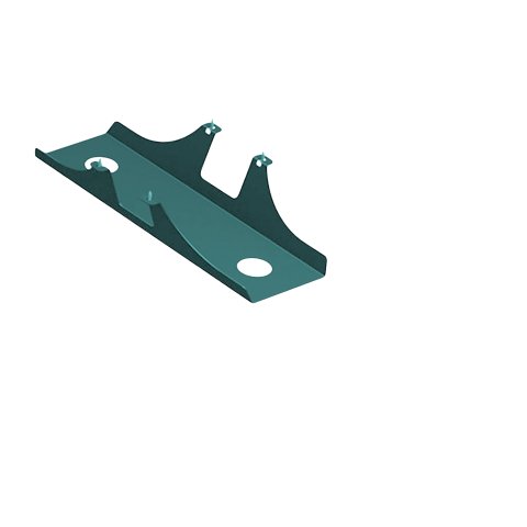 Cable tray for Modulor tables, can be added 110x170x600mm, night turquoise, RAL Design 1902020 FS