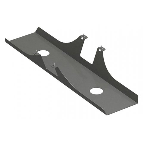 Cable tray for Modulor tables, can be added 110x170x800mm, incl.screws, grey DB 703FS