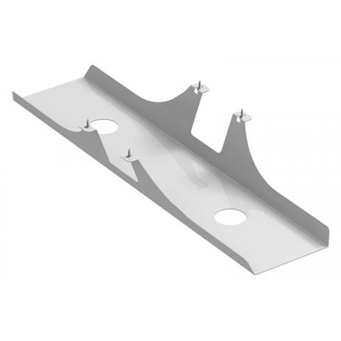 Cable tray for Modulor tables, can be added 110x170x800mm, incl.screws, white aluminium RAL 9006SM