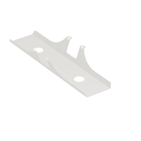 Cable tray for Modulor tables, can be added 110x170x800mm, pepper white, RAL Design 0908505 FS