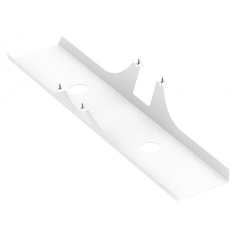 Cable tray for Modulor tables, can be added 110x170x1000mm, incl.screws, white RAL 9016SM