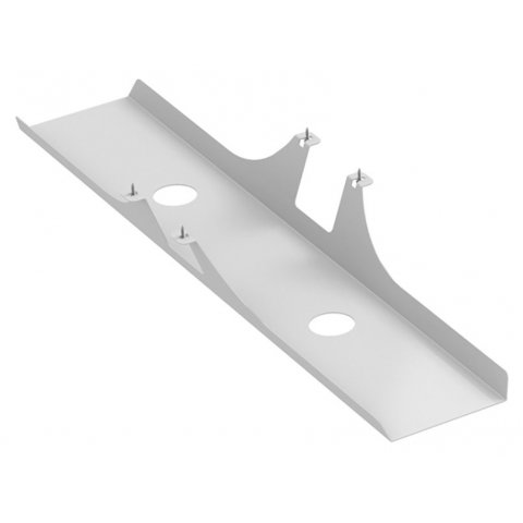 Cable tray for Modulor tables, can be added 110x170x1000mm, incl.screws, grey RAL 7038GL
