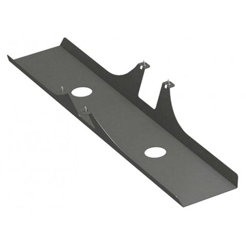 Cable tray for Modulor tables, can be added 110x170x1000mm, incl.screws, grey DB 703FS