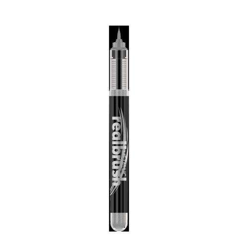 Karin rotulador Realbrush Metallic plata (8580)