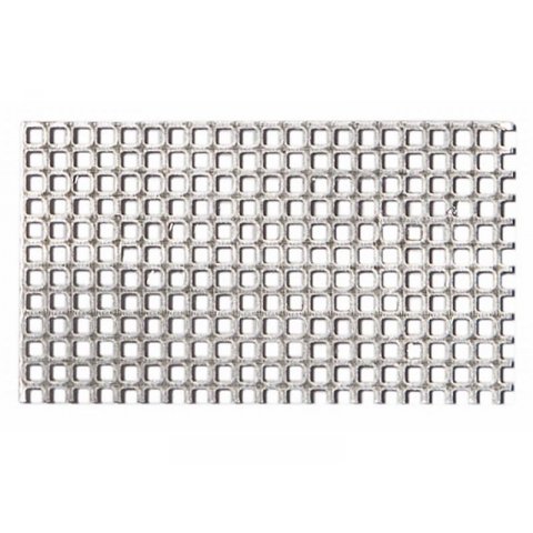 Lamiera forata fine in alluminio, foro quadrato sq.-holed, sq. pitch (QG 1.2/1.7) 0.5 x 400 x 500