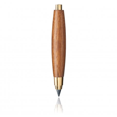 e+m Sketch wood clutch pencil antique oak, brass