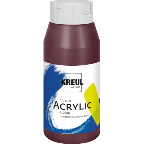 Kreul pintura acrílica Triton Acrylic Liquid Botella 750 ml, Burdeos (21)