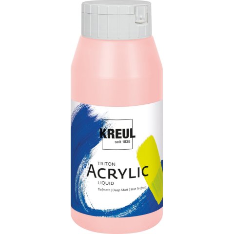 Kreul Acrylfarbe Triton Acrylic Liquid Flasche 750 ml, Hellrosa (41)