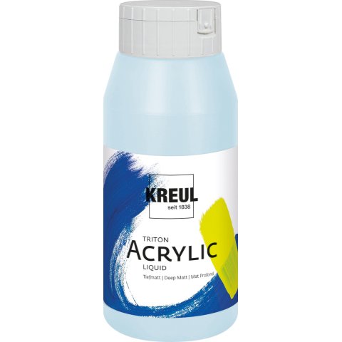 Kreul Acrylfarbe Triton Acrylic Liquid Flasche 750 ml, Himmelblau hell (44)