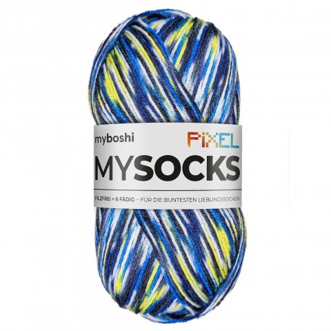 Myboshi wool, pixel 390 m, 75% virgin wool + 25% polyamide, Otis
