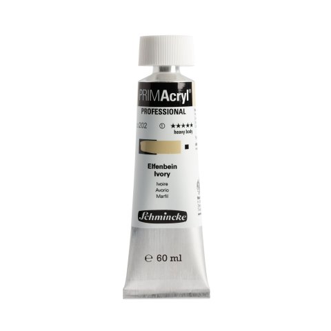 Schmincke Acrylfarbe Primacryl Metalltube 60 ml, Elfenbein (202)