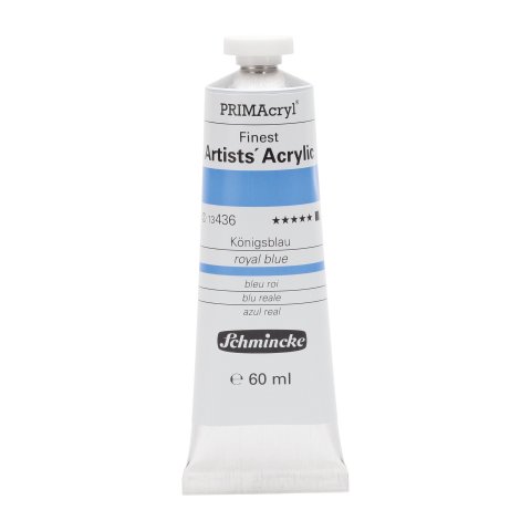 Schmincke Primacryl acrylic paint metal tube 60 ml, royal blue (436)
