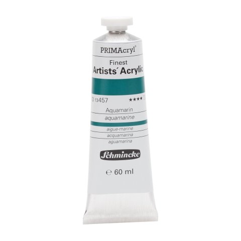 Pintura de maquillaje acrílico primacryl tubo de metal 60 ml, aguamarina (457)