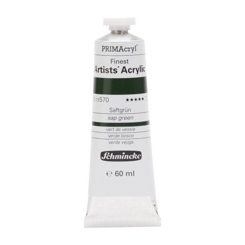 Schmincke Primacryl acrylic paint metal tube 60 ml, sap green (570)