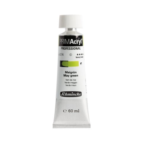 Schmincke Acrylfarbe Primacryl Metalltube 60 ml, Maigrün (574)