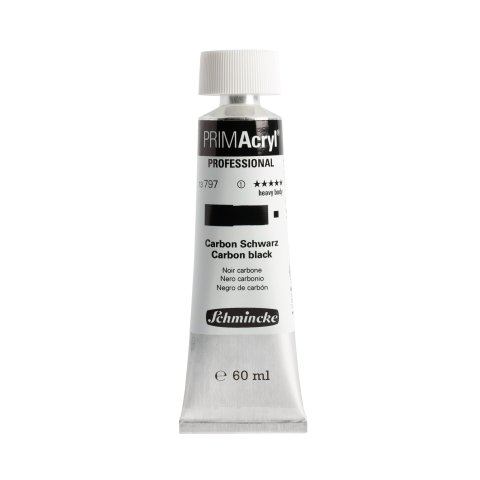 Schmincke Acrylfarbe Primacryl Metalltube 60 ml, Carbon Schwarz (797)