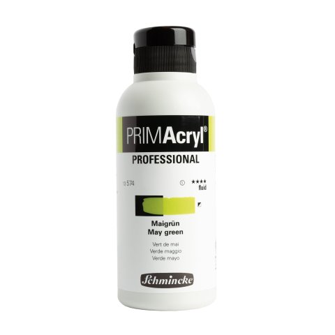 Schmincke Acrylfarbe Primacryl PE-Flasche 250 ml, Maigrün Fluid (574)