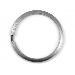 Schlüsselringe vernickelt, silber, flach