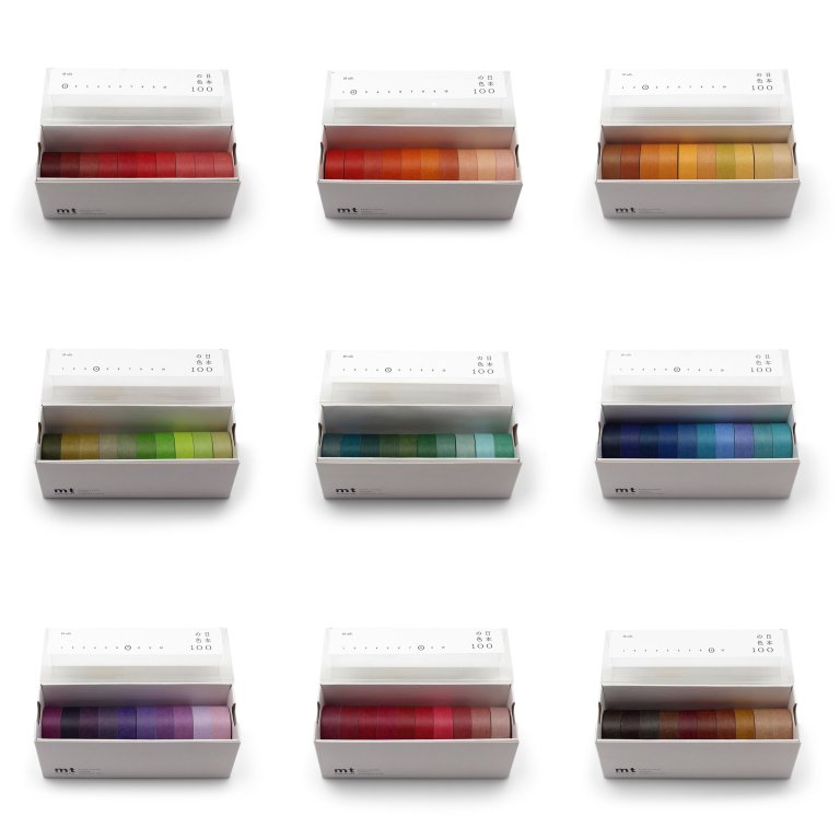Mt Festival Washi tape 100 Japan colors