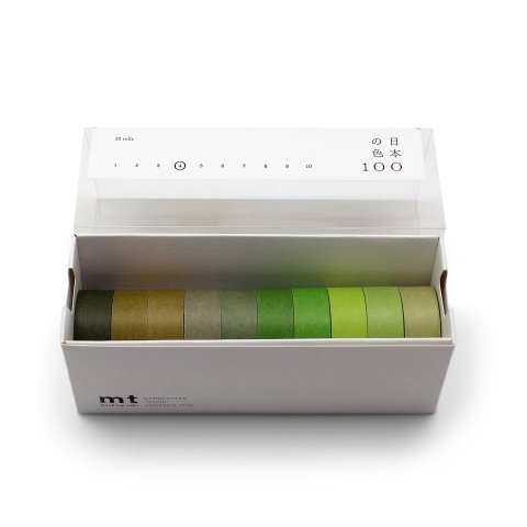 Mt Festival Washi tape 100 colores Japón Juego de 10, w = 15 mm, l = 7 m, Juego 4