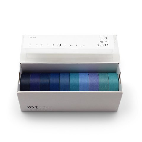 Mt Festival Washi Klebeband 100 Japan colors 10er-Set, b = 15 mm, l = 5 m, Set 6