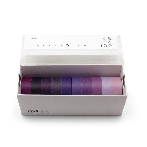 Mt Festival Washi tape 100 colores Japón Juego de 10, w = 15 mm, l = 7 m, Juego 7