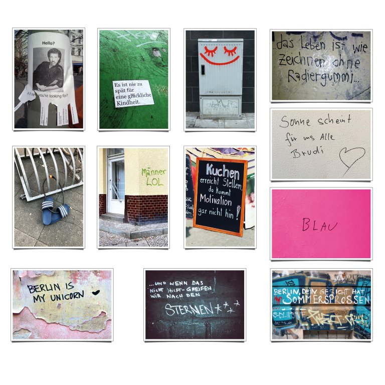 Notes of Berlin postcard
