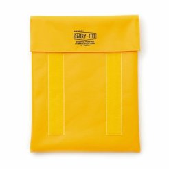 Carry Tite custodia per laptop/cartella portadocumenti, grande 33 x 27 x 1 cm, con chiusura in velcro, giallo