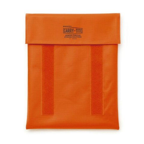 Carry Tite maletín/carpeta para portátil, grande 33 x 27 x 1 cm, con cierre de velcro, naranja
