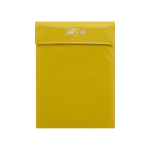Carry Tite laptop case/document folder, large 33 x 24 x 1 cm, with Velcro fastener, yellow