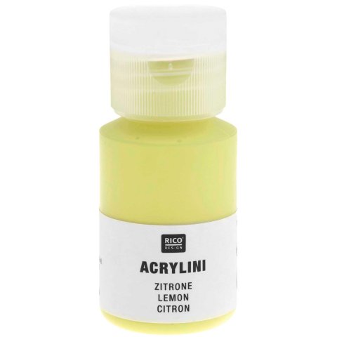 Acrylfarbe Acrylini, matt Kunststoffdose, 22 ml, zitrone