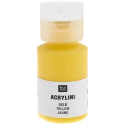 Vernice acrilica Acrylini, opaca Barattolo di plastica, 22 ml, giallo
