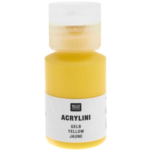 Acrylfarbe Acrylini, matt Kunststoffdose, 22 ml, gelb