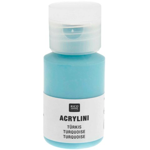 Acrylfarbe Acrylini, matt Kunststoffdose, 22 ml, türkis