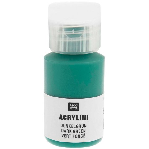 Acrylfarbe Acrylini, matt Kunststoffdose, 22 ml, dunkelgrün