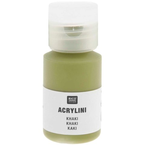 Acrylfarbe Acrylini, matt Kunststoffdose, 22 ml, khaki