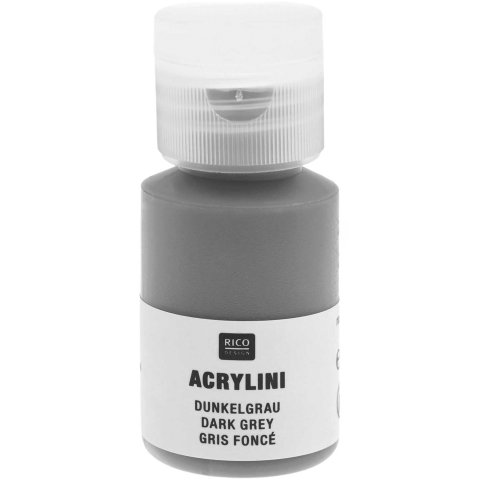 Acrylfarbe Acrylini, matt Kunststoffdose, 22 ml, dunkelgrau