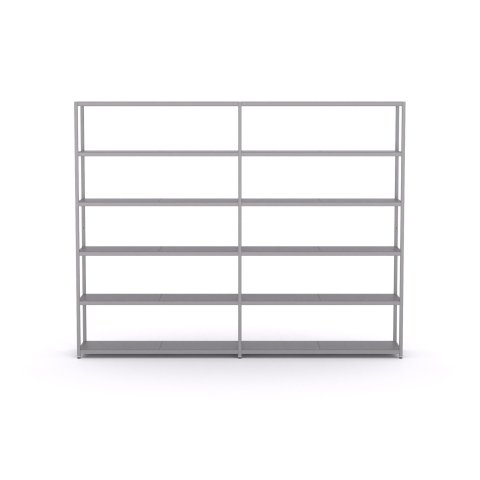 Modulor shelf M5.6 1865x2375x400mm, white aluminum, RAL 9006, SM