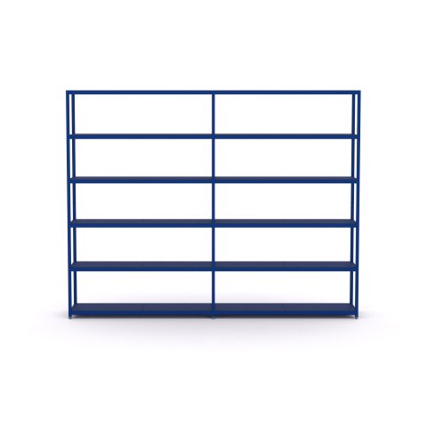 Modulor shelf M5.6 1865x2375x400mm, ultramarine blue, RAL 5002, FS