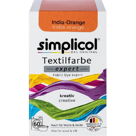 Simplicol textile dye, Expert 150 g, India orange