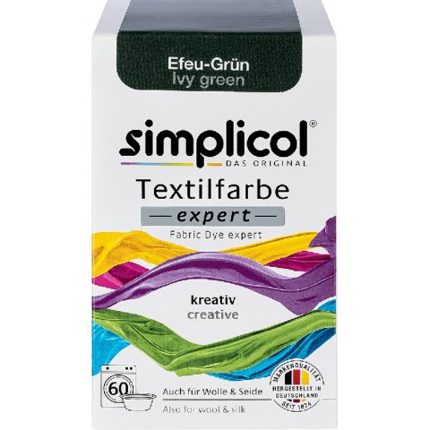 Simplicol Textilfarbe, Expert 150 g, Efeu-Grün