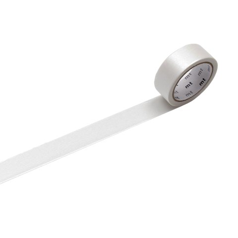 Mt 1P Basic Washi tape Sedoso An = 15, L = 5 m, blanco (MT1P583REZ)