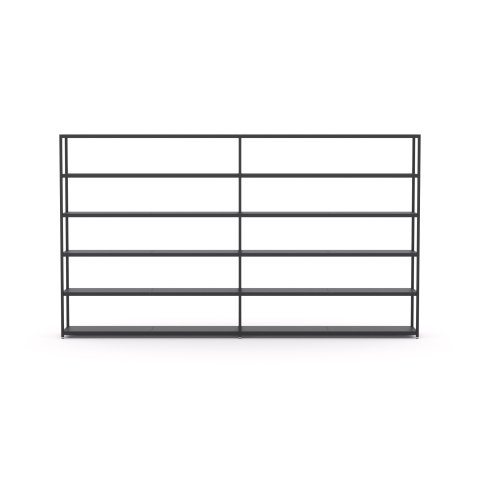 Modulor shelf M6.6 1865x3175x400mm, metallic gray, DB703, FS