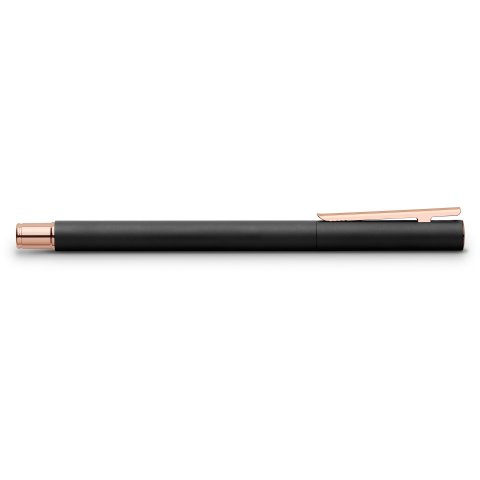 Faber-Castell Neo Slim M fountain pen Metallgehäuse, black-rosé gold