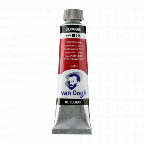 Royal Talens oil paint Van Gogh metal tube 40ml, cadmium red dark (306)