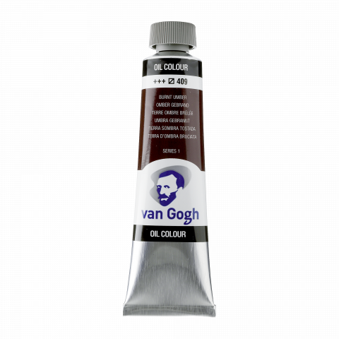 Vernice ad olio Royal Talens Van Gogh Tubo di metallo da 40 ml, color umbero bruciato (409)