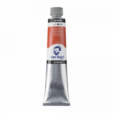 Royal Talens oil paint Van Gogh metal tube 200 ml, cadmium red light (303)
