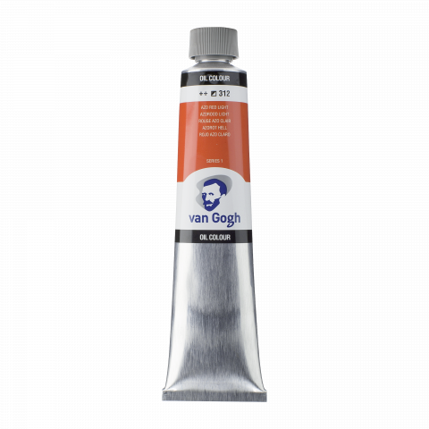 Royal Talens oil paint Van Gogh metal tube 200 ml, azo red light (312)